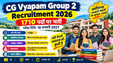 CG Vyapam Group 2 Recruitment 2026
